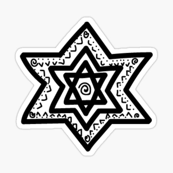 Jewish Star Sticker