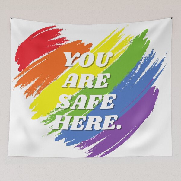 Item preview, You Are Safe Here Heart  designed and sold by casualism.