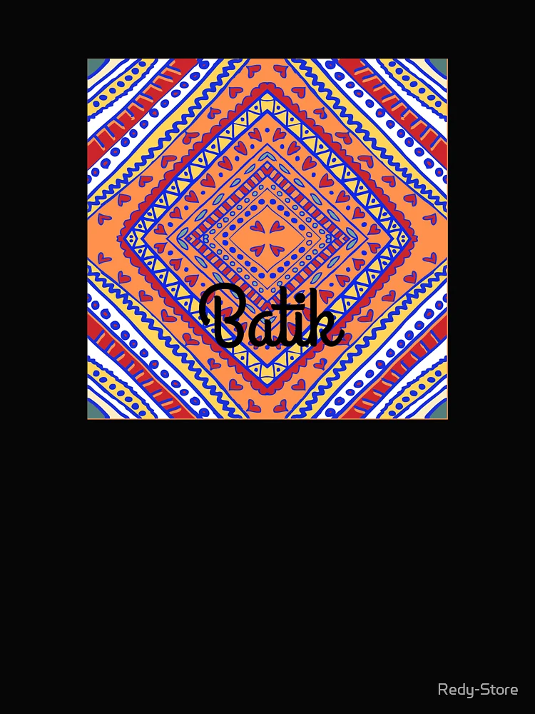 Thumbnail 4 of 4, Boxy T-Shirt, Batik Pattern designed and sold by Redy-Store.
