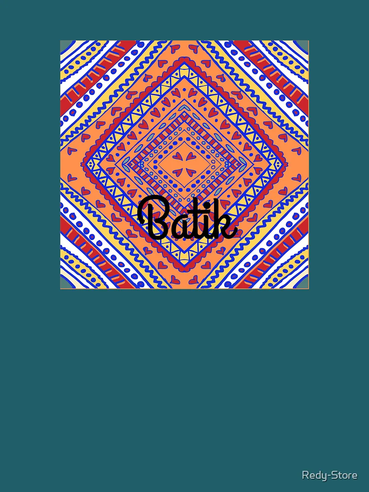 Thumbnail 4 of 4, Relaxed T-Shirt, Batik Pattern designed and sold by Redy-Store.