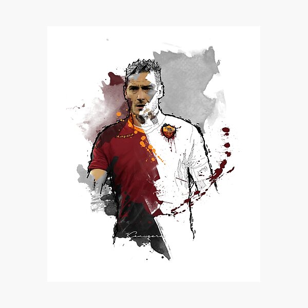 Francesco Totti Painting Photographic Print