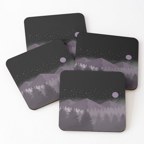 Item preview, Night mountain forest designed and sold by RecoveryTees.