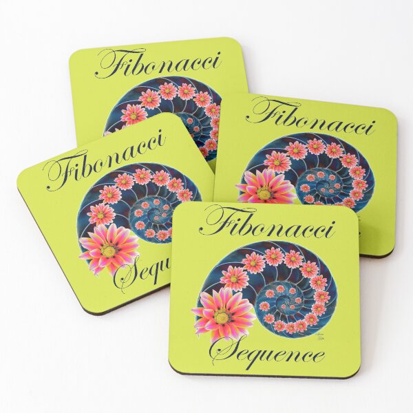Item preview, Fibonacci Sequence the Golden Ratio Lime Green designed and sold by SpiritGifts.