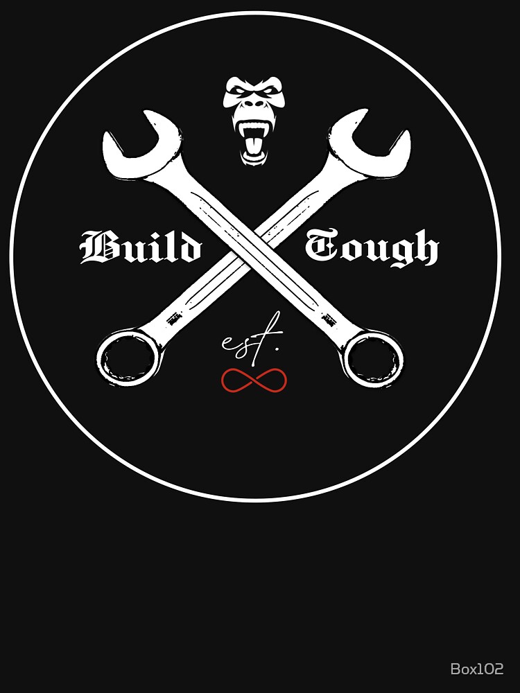Thumbnail 7 of 7, Classic T-Shirt, Mechanic T-shirt Build Tough designed and sold by Box102.