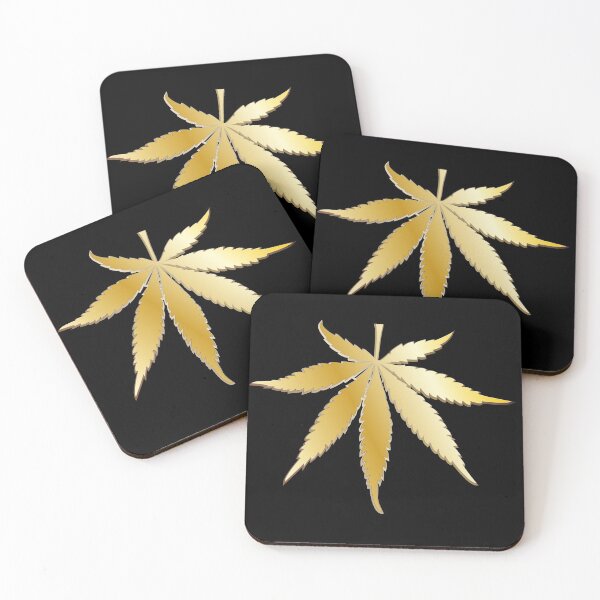 Item preview, cannabis,Golden cannabis leaf, designed and sold by Danler.