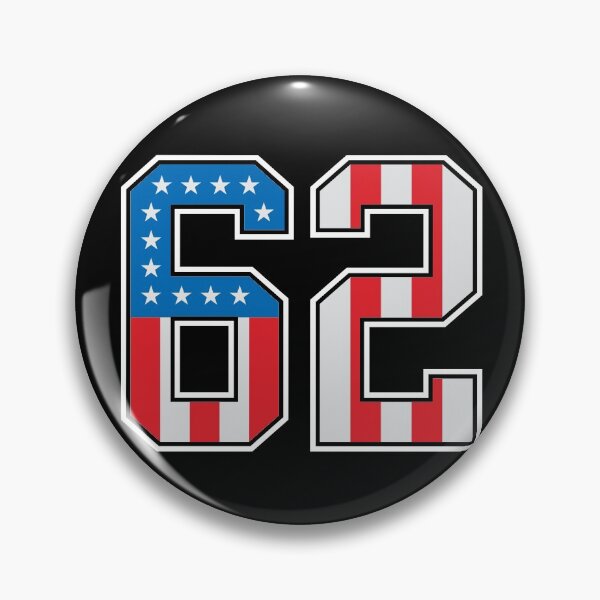 Item preview, 62 American Lucky Number Sixty-two United States Flag designed and sold by Urosek.