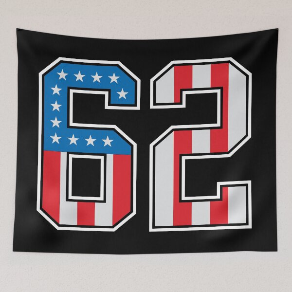 Item preview, 62 American Lucky Number Sixty-two United States Flag designed and sold by Urosek.