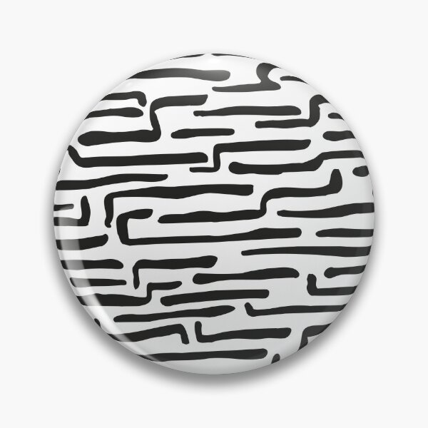 Item preview, Abstract uneven strokes. Black lines on white background. Simple seamless pattern designed and sold by Olgus.
