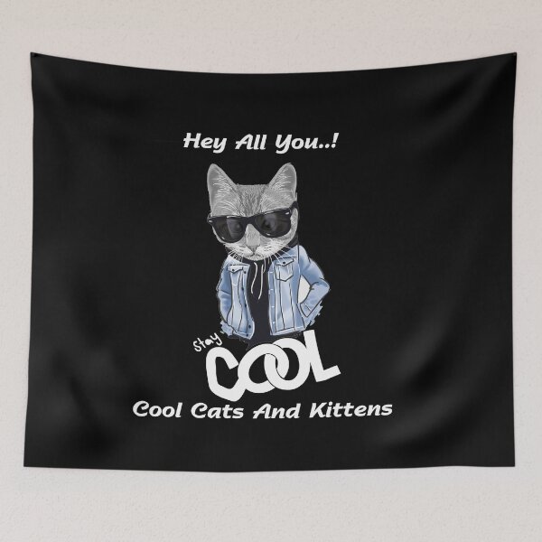 Item preview, Cool cats and kittens black version v3 designed and sold by DesigonDesigner.