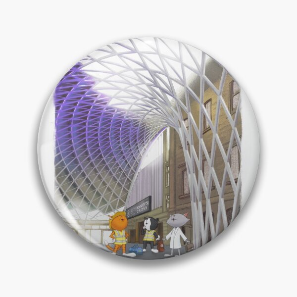 Item preview, CUTHBERT AND FRIENDS IN LOVELY KING'S CROSS STATION designed and sold by kittencuthbert.