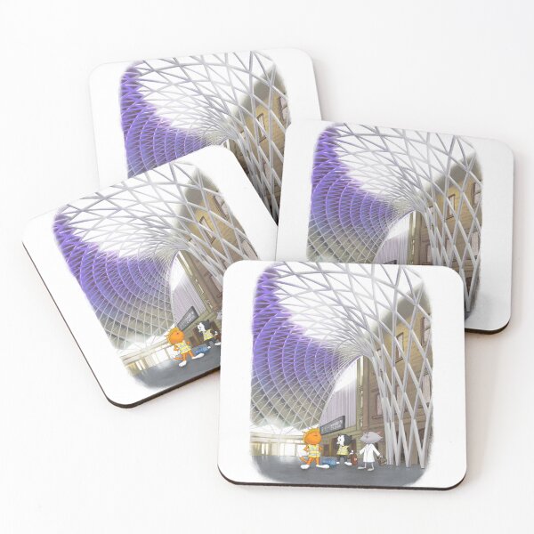 Item preview, CUTHBERT AND FRIENDS IN LOVELY KING'S CROSS STATION designed and sold by kittencuthbert.