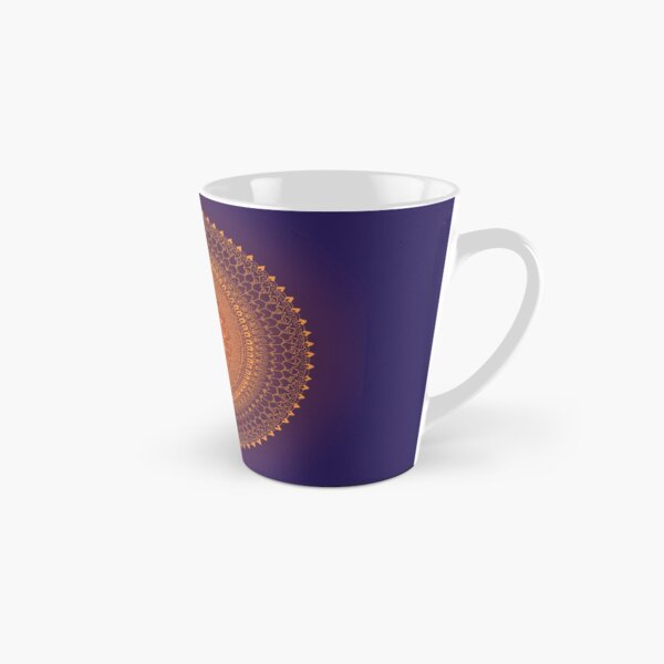 Thai Fusion Mandala | Blue & Orange Gradient - By SimmyGhatt Tall Mug