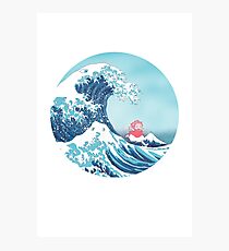 Ponyo and the great wawe (best version) Photographic Print