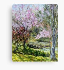 Plum Blossoms Japanese Garden Metal Print