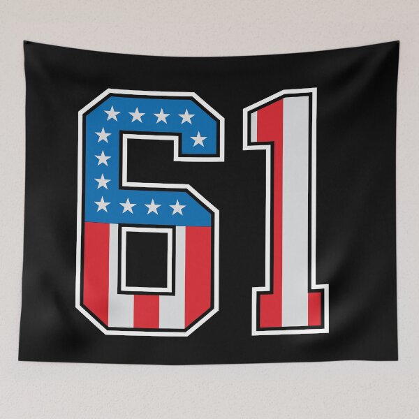 Item preview, 61 American Lucky Number Sixty-one United States Flag designed and sold by Urosek.