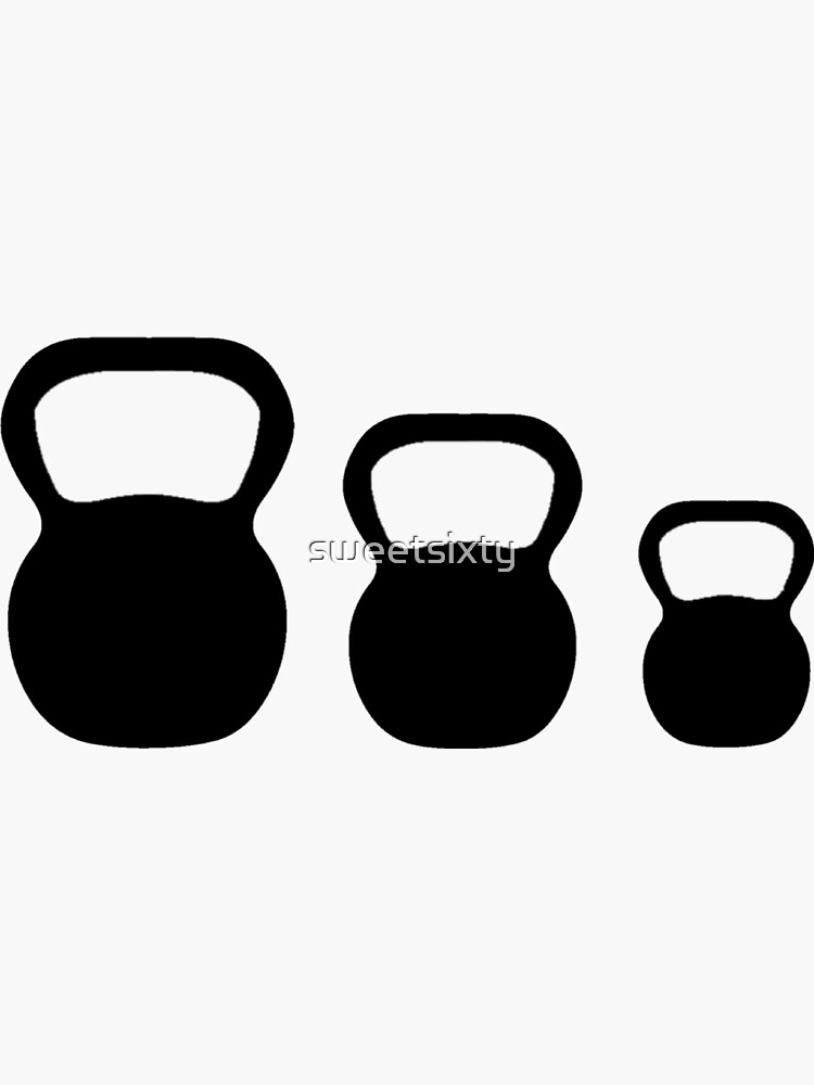 Thumbnail 3 of 3, Sticker, Kettle-bells designed and sold by sweetsixty.
