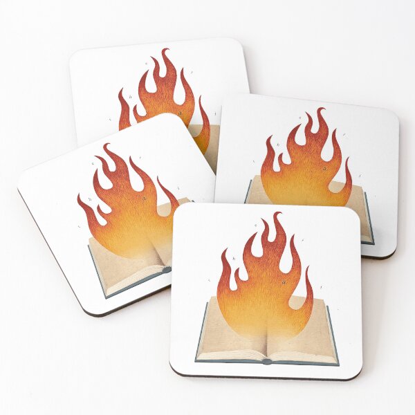 Item preview, Book in fire designed and sold by Rageven.