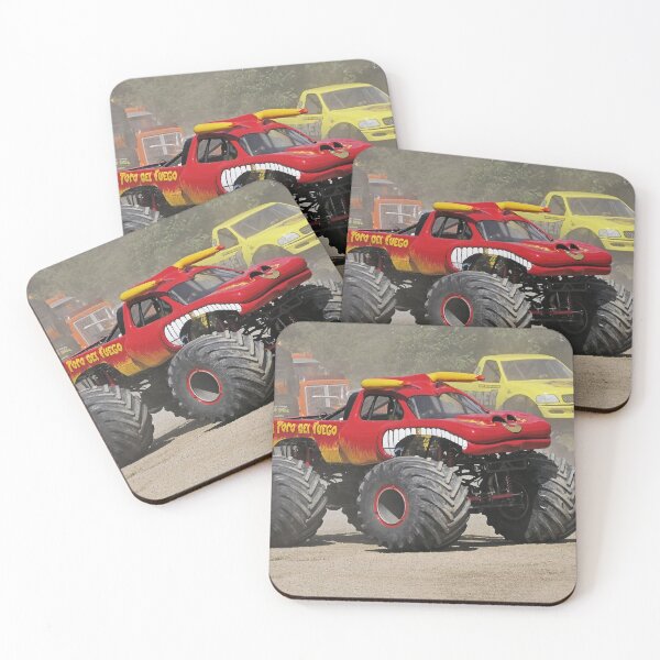Item preview, r2627/ 25 Show freestyle Cascadeurs  Finition 2021 / " la Voiture-Camion Rouge à grosse roues  " je suis Beau " (c)(t)  by Olavia-Olao  Okaio Créations  designed and sold by o.okaïo.