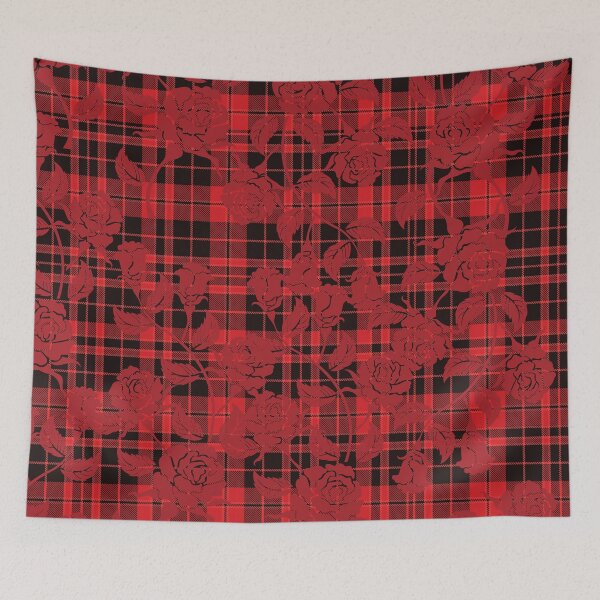 Item preview, I drew roses on a plaid designed and sold by libbergina.