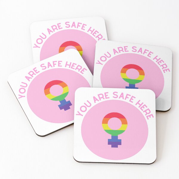 Item preview, You Are Safe Here Pink designed and sold by casualism.