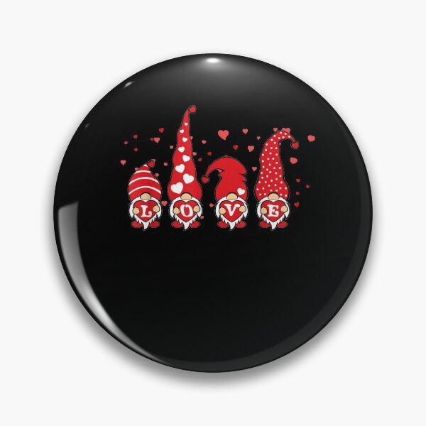 Item preview, Gnome Valentines Day Four Gromies Love Hearts designed and sold by shirleyfinley.