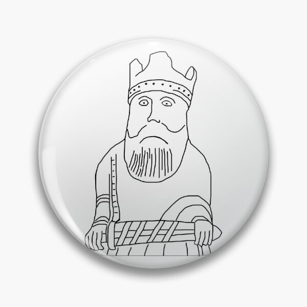 Item preview, Cool Lewis Chess King Piece Drawing, art designed and sold by shakmati.