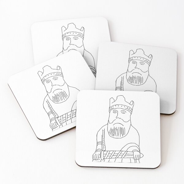 Item preview, Cool Lewis Chess King Piece Drawing, art designed and sold by shakmati.
