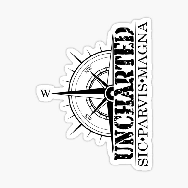 Item preview, Uncharted - Sic Parvis Magna Design 2 with Compass designed and sold by AngeliaLucis.