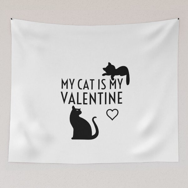 Item preview, My cat is my valentine designed and sold by Gingatoo.
