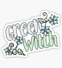 Green Witch Sticker