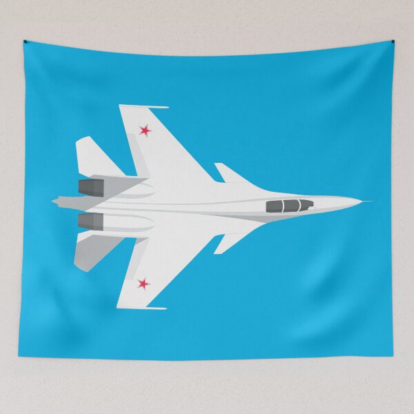 Item preview, Su-30 Flanker Fighter Jet Aircraft - Cyan designed and sold by VoodooCircus.