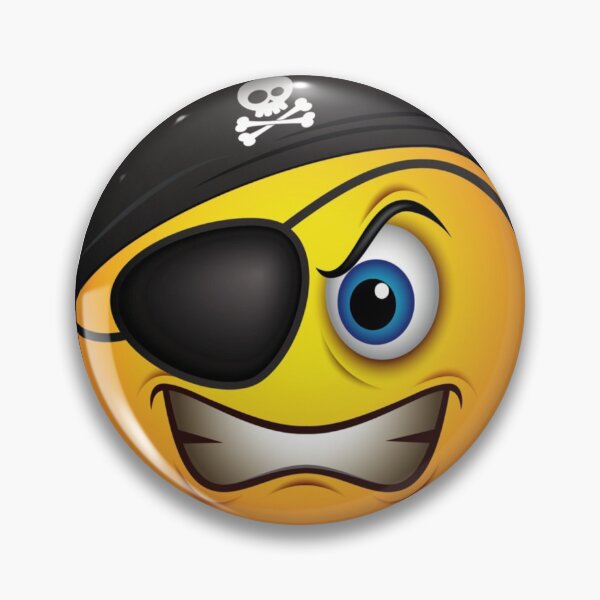 Item preview, Emoticon Piracy Smiley Pirate Emoji designed and sold by Home-of-art.