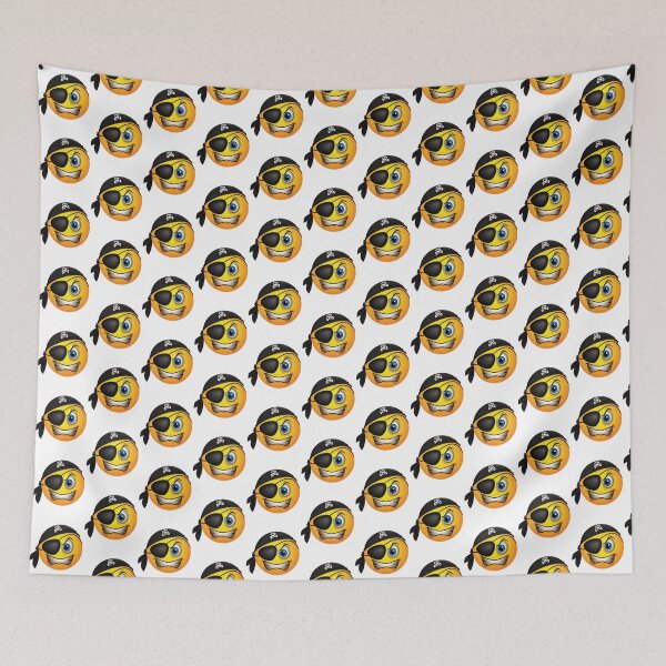 Item preview, Emoticon Piracy Smiley Pirate Emoji designed and sold by Home-of-art.