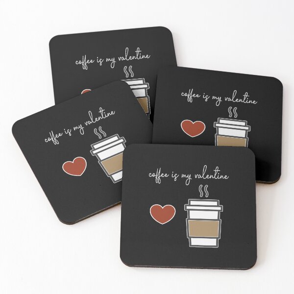 Item preview, Coffee is my Valentine With a cup of coffee and heart design illustration  designed and sold by MerchSpot.