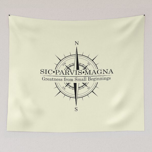 Item preview, Sic Parvis Magna Design 4 with Compass designed and sold by AngeliaLucis.