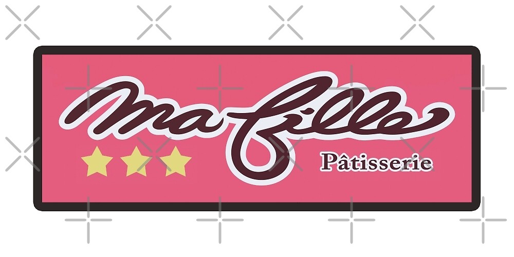 "Kaori's Violin case sticker MAFILLE PATISSERIE" by takoCL Redbubble