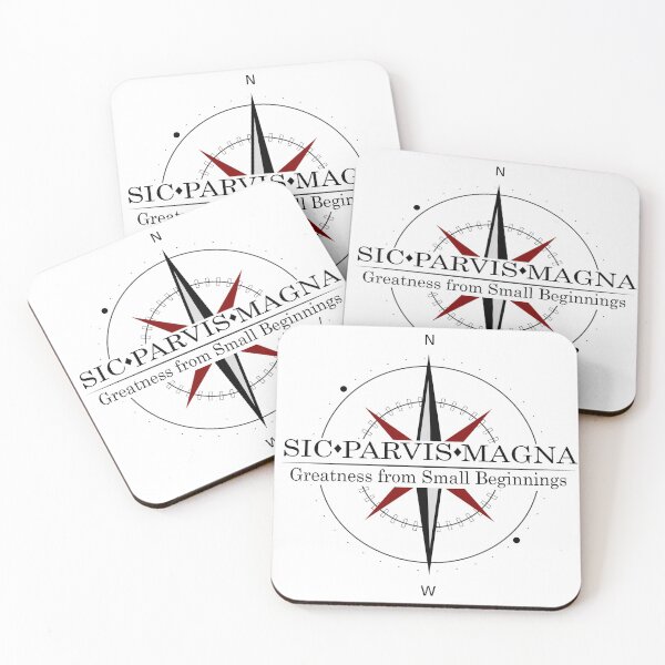 Item preview, Sic Parvis Magna Design 4 with Red Compass designed and sold by AngeliaLucis.