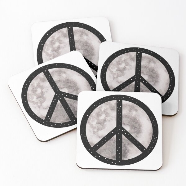 Item preview, Peace Symbol Moon Galaxy designed and sold by lfdbc.