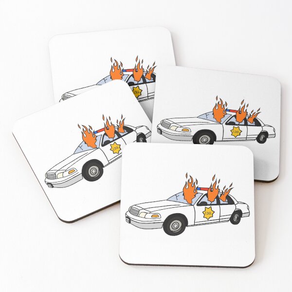 Item preview, ACAB Cop Car on Fire designed and sold by griff1.