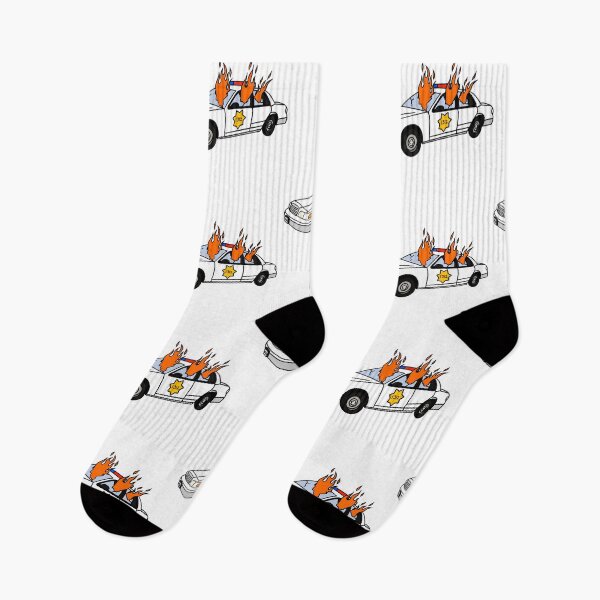 Item preview, ACAB Cop Car on Fire designed and sold by griff1.