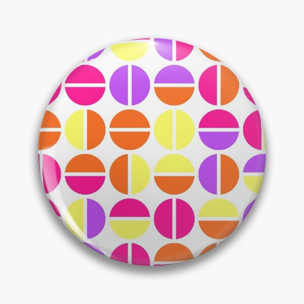 Artikelvorschau, Geometric elements in bright neon color palette in repeated asymmetrical pattern entworfen und verkauft von acidmit.