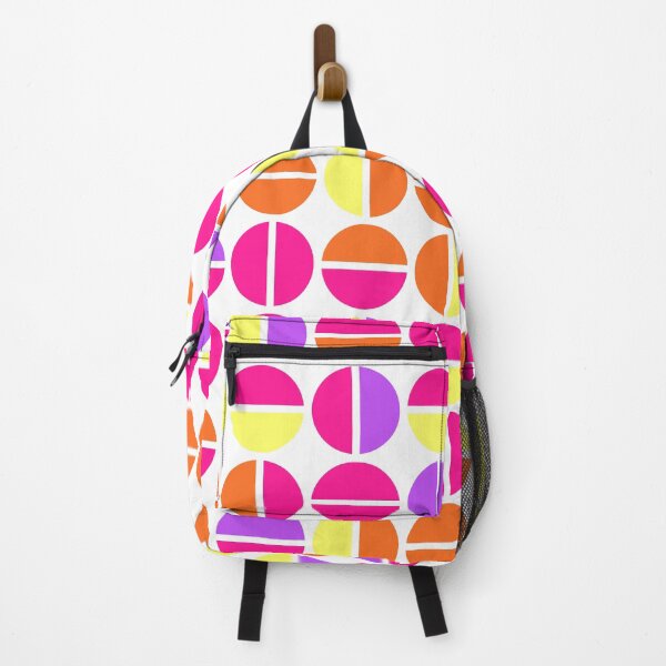 Item preview, Geometric elements in bright neon color palette in repeated asymmetrical pattern designed and sold by acidmit.