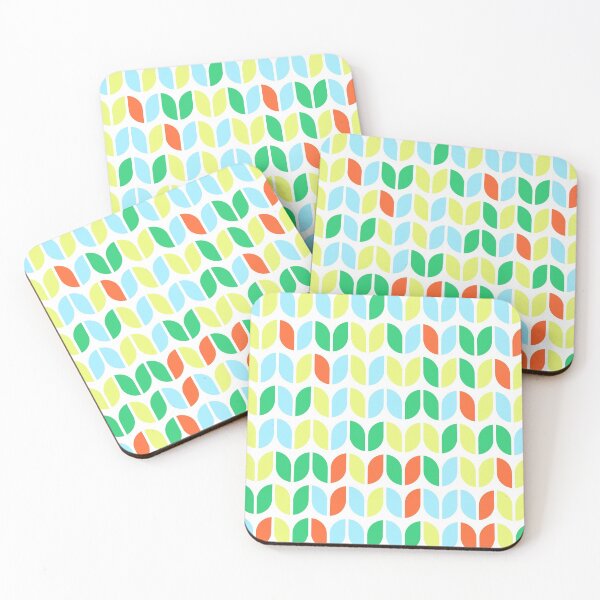 Item preview, Geometric elements in repeated asymmetrical pattern in bright neon color palette designed and sold by acidmit.