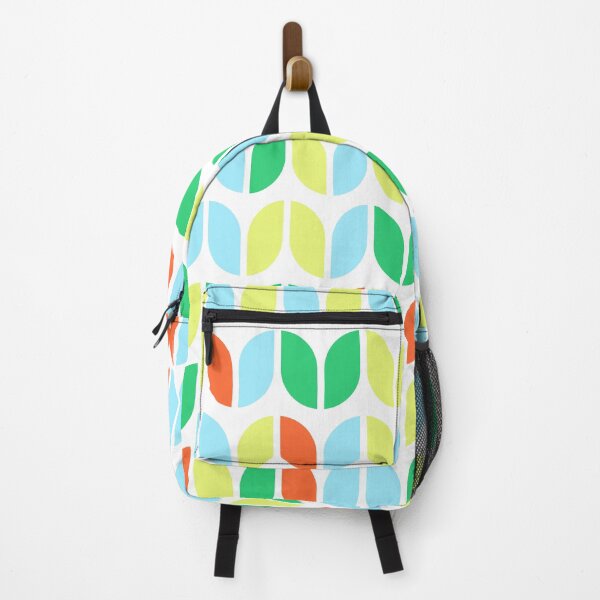 Item preview, Geometric elements in repeated asymmetrical pattern in bright neon color palette designed and sold by acidmit.