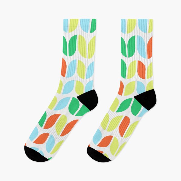 Item preview, Geometric elements in repeated asymmetrical pattern in bright neon color palette designed and sold by acidmit.
