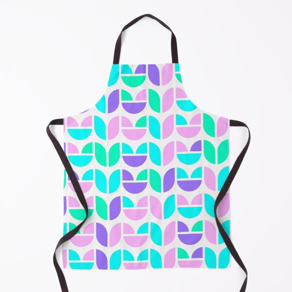 Item preview, Repeated asymmetrical pattern with geometric elements in bright neon color palette designed and sold by acidmit.