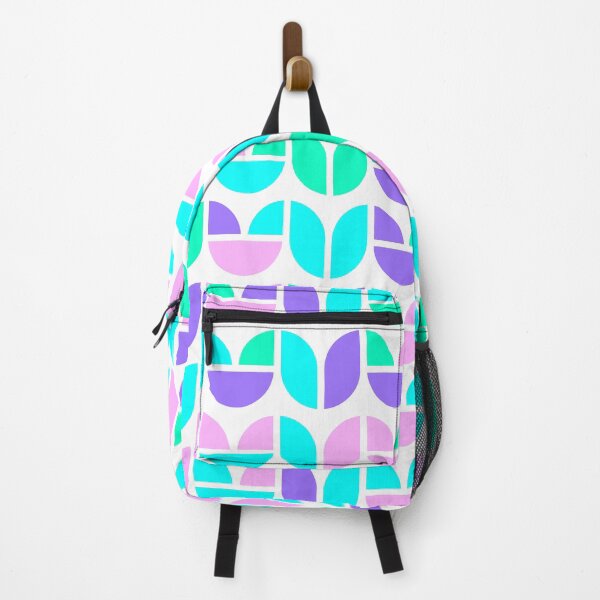 Item preview, Repeated asymmetrical pattern with geometric elements in bright neon color palette designed and sold by acidmit.