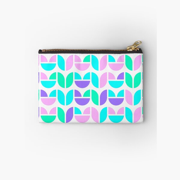 Item preview, Repeated asymmetrical pattern with geometric elements in bright neon color palette designed and sold by acidmit.