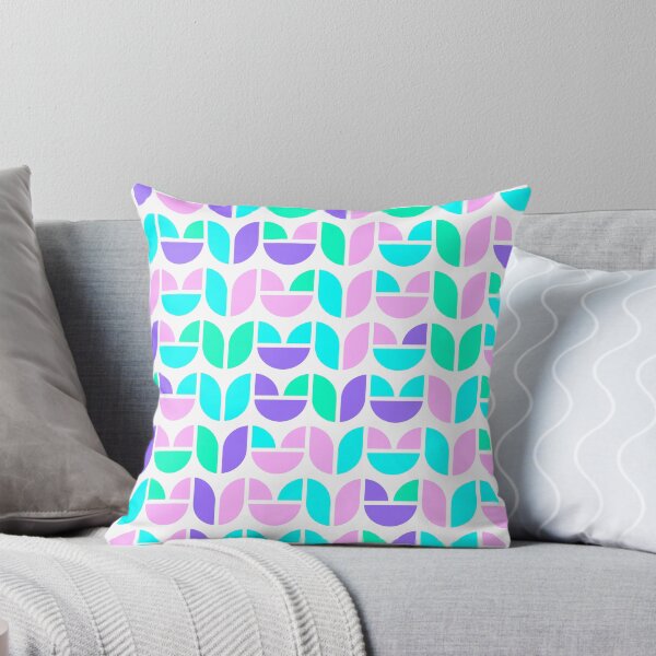 Item preview, Repeated asymmetrical pattern with geometric elements in bright neon color palette designed and sold by acidmit.