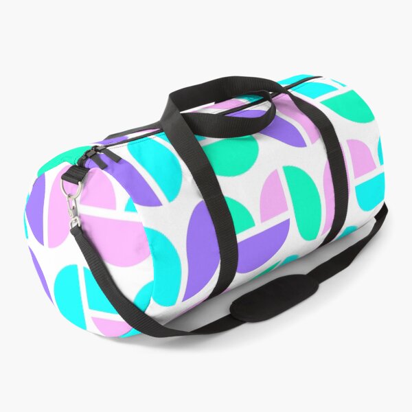Item preview, Repeated asymmetrical pattern with geometric elements in bright neon color palette designed and sold by acidmit.